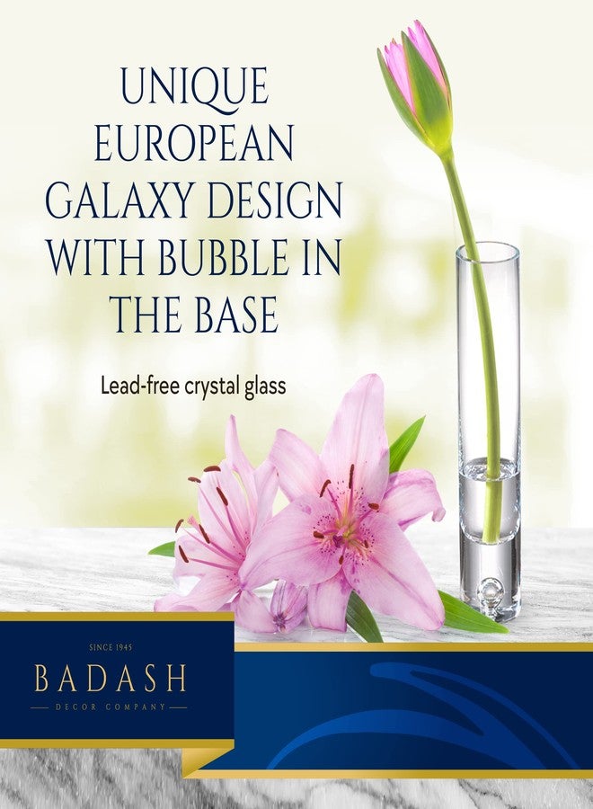 Badash Galaxy Bud Vase - 8.5” Lead-Free Crystal Glass Table Centerpiece Décor - Image 3