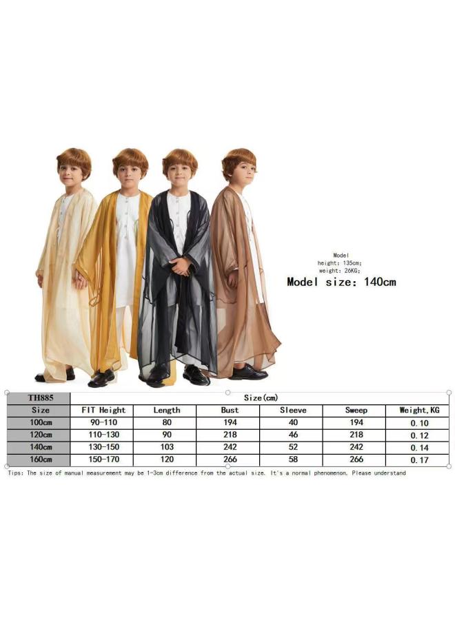 ثوب شاب الشرق الأوسط أصفر 120cm - Image 2