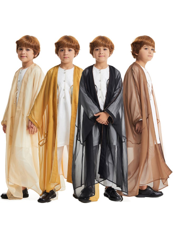 ثوب شاب الشرق الأوسط أصفر 120cm - Image 3