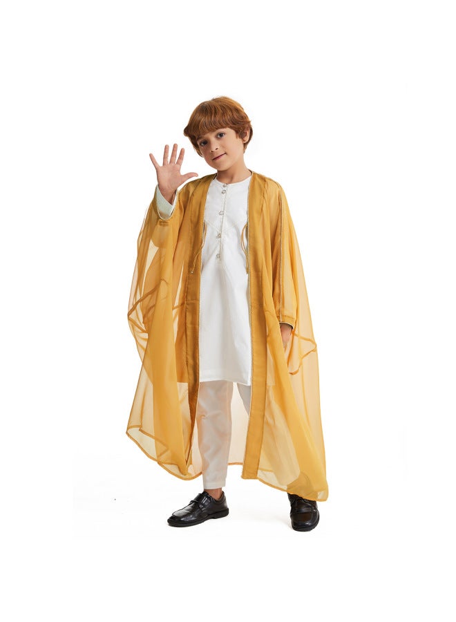 ثوب شاب الشرق الأوسط أصفر 120cm - Image 4