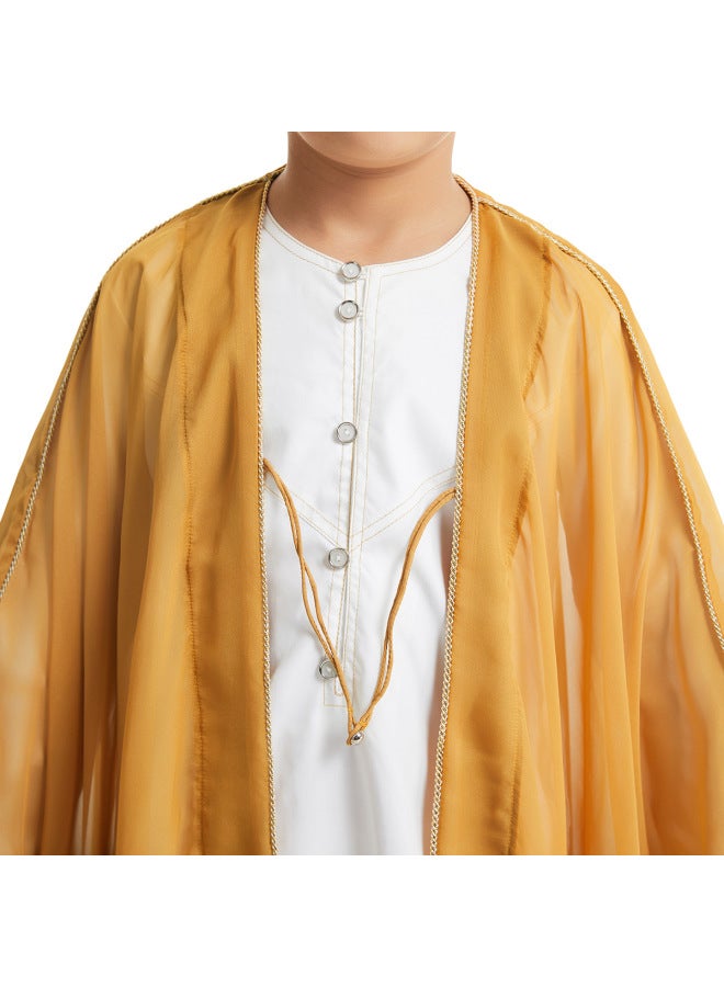 ثوب شاب الشرق الأوسط أصفر 120cm - Image 5