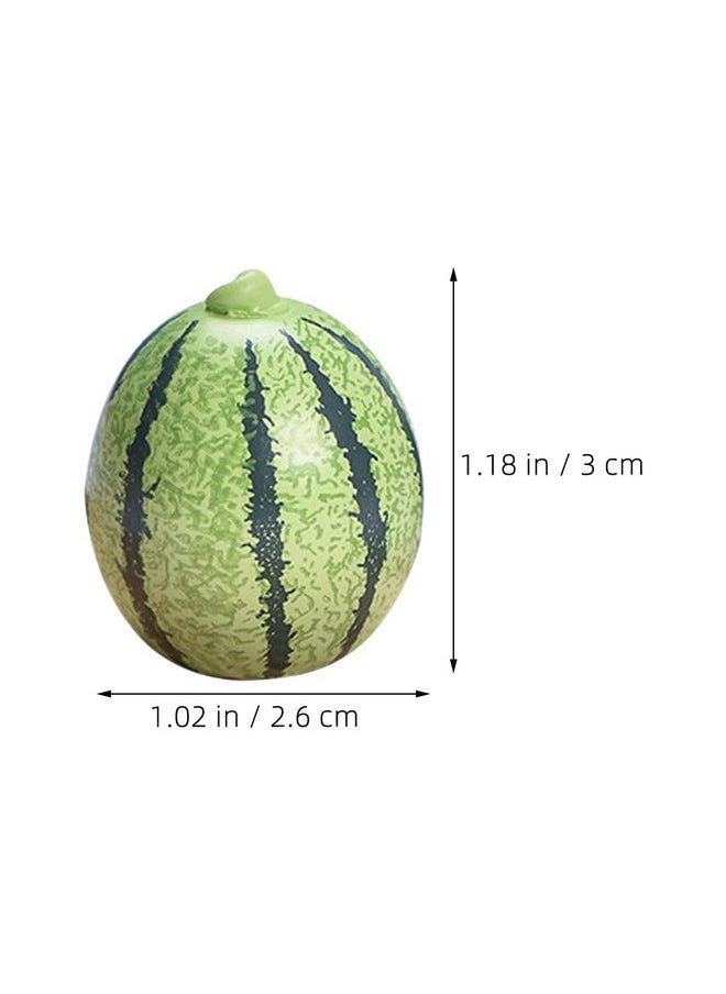 PRETYZOOM PRETYZOOM 12pcs Mini Fake Watermelon Artificial Watermelon Models Faux Miniature Watermelons Props Lifelike Realistic Fruits for Photo Props Window Kitchen Shop Display  - Image 2
