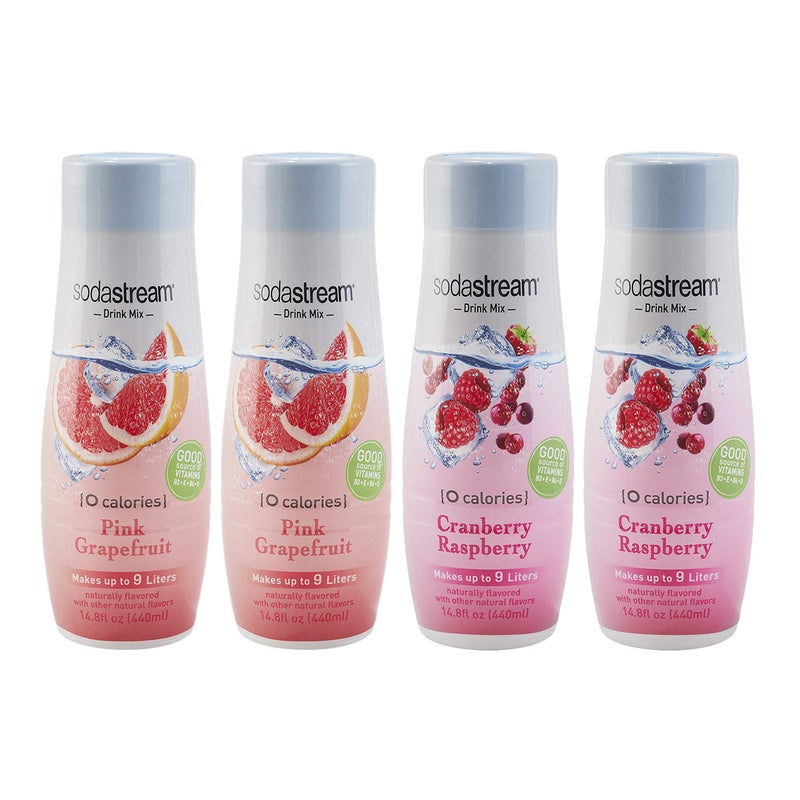 SodaStream SodaStream Zeros Variety Pack Drink Mixes, 14.8 fl. oz., Pack of 4, 14.8 oz - Image 1