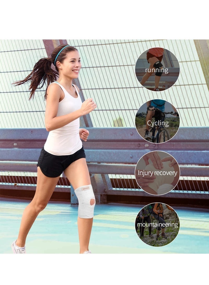 Cuken Knee Brace with Side Stabilizers for Meniscal Tear Knee Pain ACL MCL Arthritis Injuries Recovery, Breathable Adjustable Knee Support for Men and Women(L) - Image 5