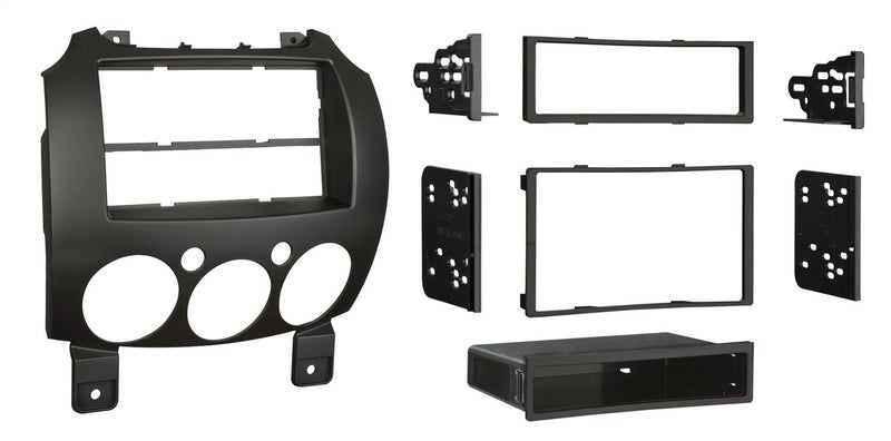 Metra Electronics 99-7518B Single/Double DIN Dash Installation Kit for 2007-Up Mazda 2 Vehicles, Black - Image 3