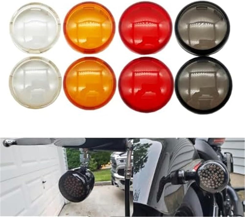 Vuzmode 2 Inch Bullet Turn Signal Light Lens Cover - Red (4pcs) - Image 4