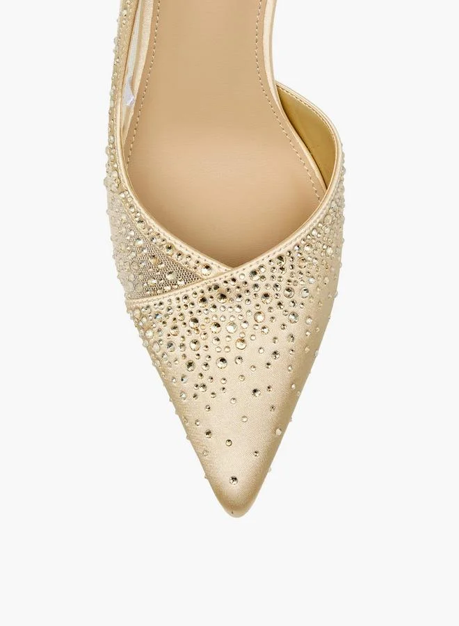 Flora Bella By Shoexpress GOLD Flora Bella Women Slip-On D'Orsay Shoes for Women | Best Price UAE