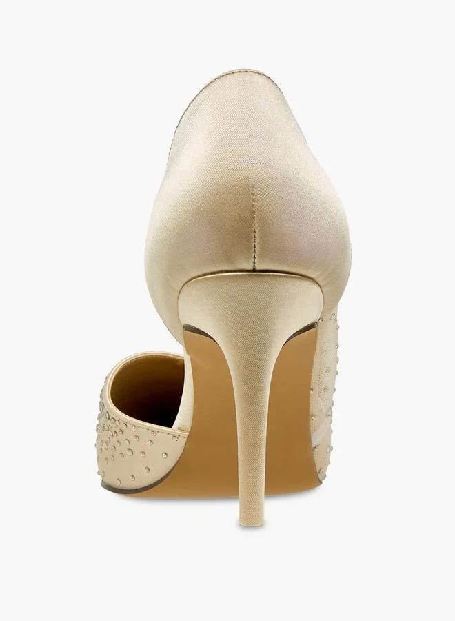 Flora Bella By Shoexpress GOLD Flora Bella Women Slip-On D'Orsay Shoes for Women | Best Price UAE