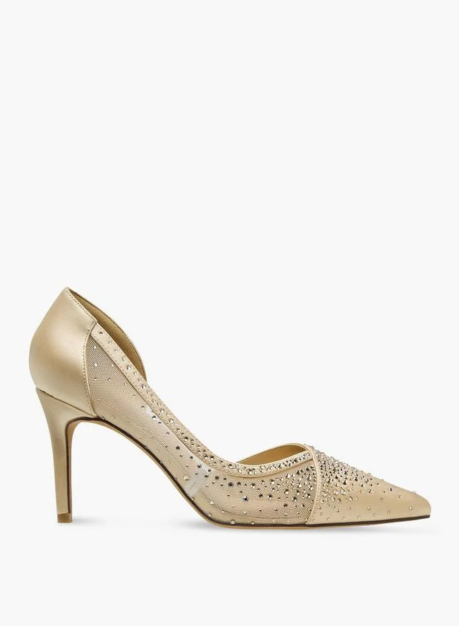 Flora Bella By Shoexpress GOLD Flora Bella Women Slip-On D'Orsay Shoes for Women | Best Price UAE