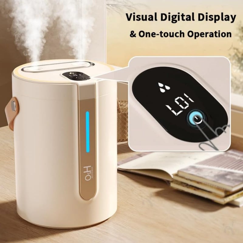 KASTWAVE Humidifier for Bedroom, 2.5 Liter Silent Cold Mist Nursery Humidifier with Night Light, Cold Mist Humidifier for Home, Office, Plants, Adjustable Mist Level,Auto Shut-Off,360° Rotating Nozzle,BPA Free - Image 2