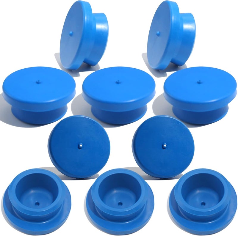 iBroPrat 10pcs Hub Cap Rubber Plugs 1-1/8" for Semi Truck Trailer Hubcap Stemco 359-5990 Blue - Image 1