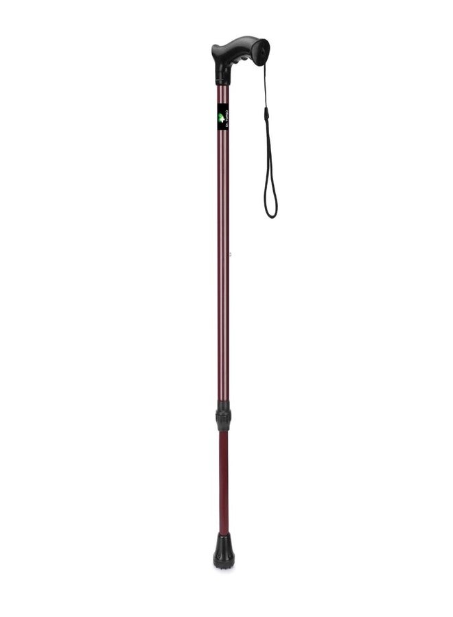 عصا مشي مريحة من دكتور تورسو | ارتفاع قابل للتعديل | هيكل من الفولاذ الطري | قوية وخفيفة الوزن | سهلة التخزين | للرجال والنساء والمرضى وكبار السن - Image 1