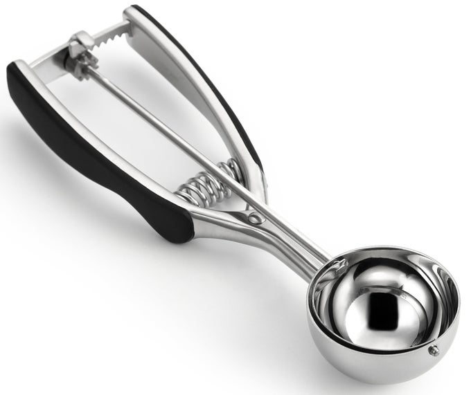 LARGE 20 STAINLESS STEEL COOKIE SCOOP FOR BAKING MULTIFUNCTIONAL COOKIE DOUGH SCOOP WITH TRIGGER RELEASE DISHWASHER SAFE MELON BALLER 293 TABLESPOON FOOD SCOOPER FOR KITCHEN BLACK
