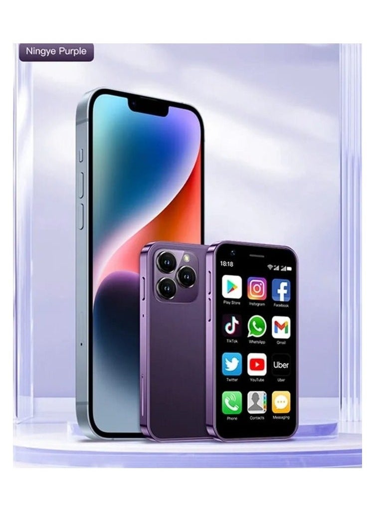 IAF 14 Pro Super Mini Mobile Phone Android Quad Core Ocean Blue, Mobile Mini Smartphone Ultra Small Pocket Student Children Men and Women 16 GB RAM 512 GB ROM - Image 2