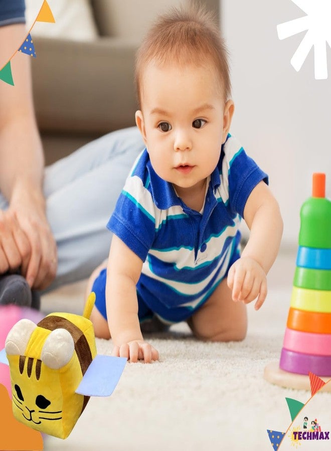 TechMax Solution Cute Square Yellow Bee Plush Soft Toy - Image 5