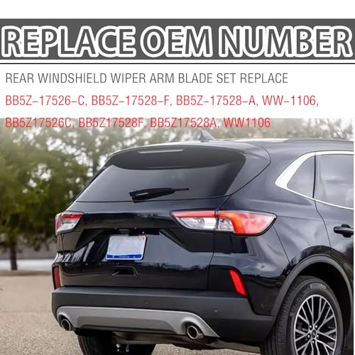 GolTHd Rear Windshield Wiper Arm Kit, Compatible with Ford Explorer 2011-2018 Escape 2013-2017 Lincoln MKX 2016-2018, Rear Wiper Cover Accessories Replaces# BB5Z-17526-C - Image 4