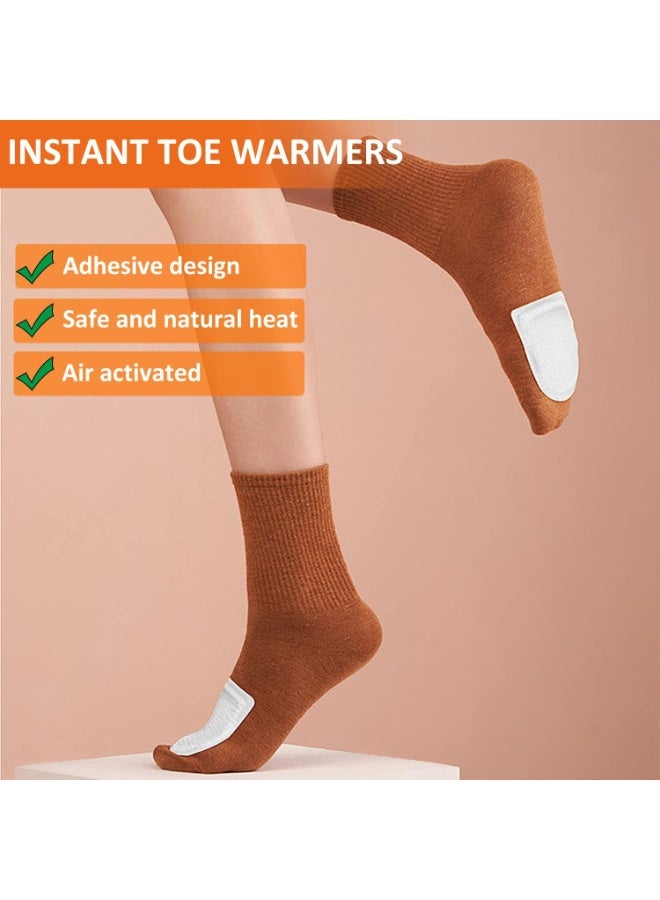 سخانات القدم 10 عبوات، وسادة حرارة قابلة للاستخدام مرة واحدة، سخانات يد ساخنة، تدوم طويلاً وآمنة وطبيعية بدون رائحة، مثالية للتخييم، التزلج في الهواء الطلق، والسفر - Image 3