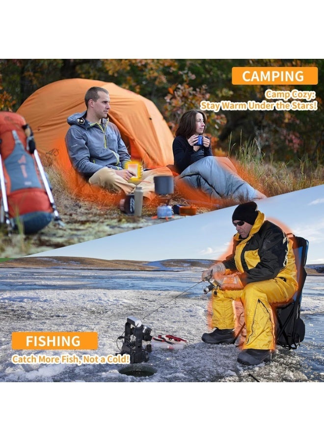 سخانات القدم 10 عبوات، وسادة حرارة قابلة للاستخدام مرة واحدة، سخانات يد ساخنة، تدوم طويلاً وآمنة وطبيعية بدون رائحة، مثالية للتخييم، التزلج في الهواء الطلق، والسفر - Image 5