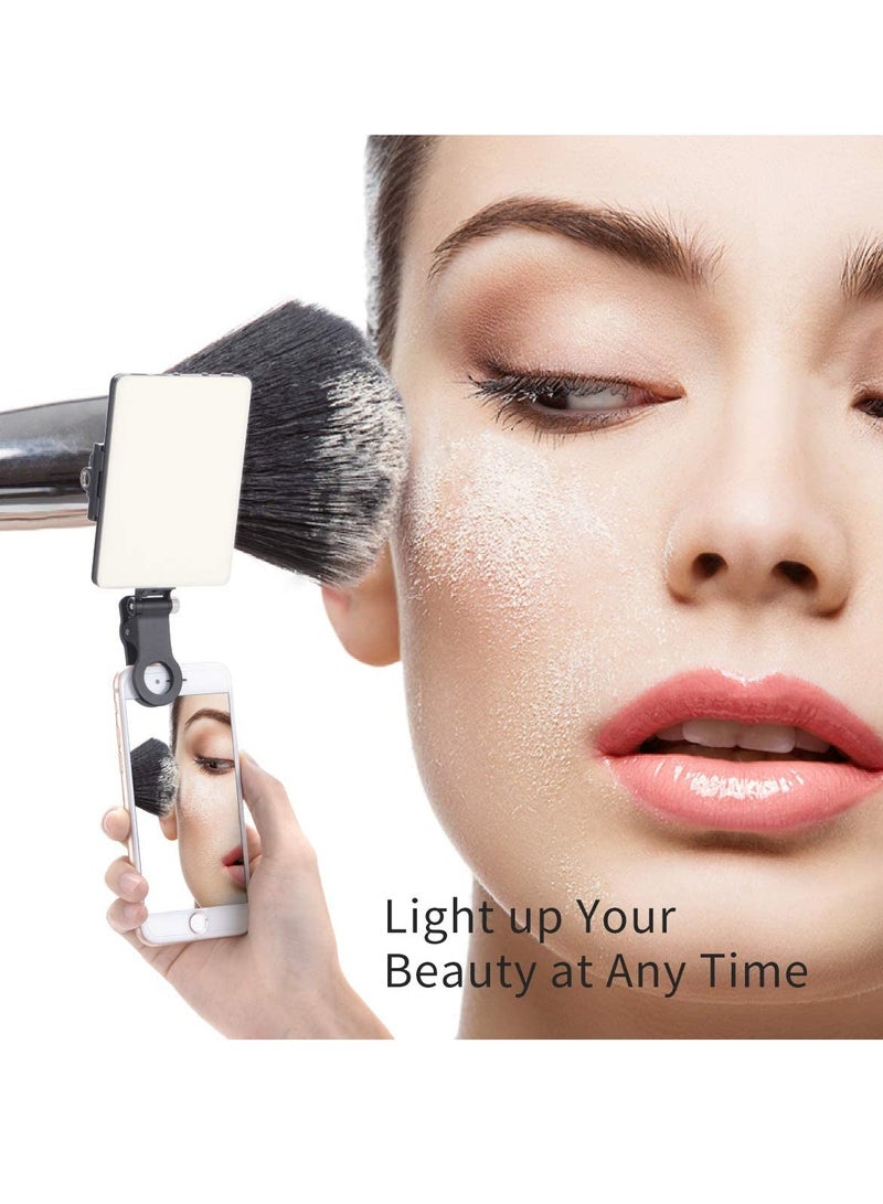 60 ليد عالية الطاقة قابلة للشحن كليب ملء ضوء الفيديو مع الأمامي والخلفي كليب تعديل 3 طرق الضوء للهاتف آيفون أندرويد باد محمول للماكياج تيك توك سيلفي مدونة فيديو مؤتمر الفيديو - Image 4