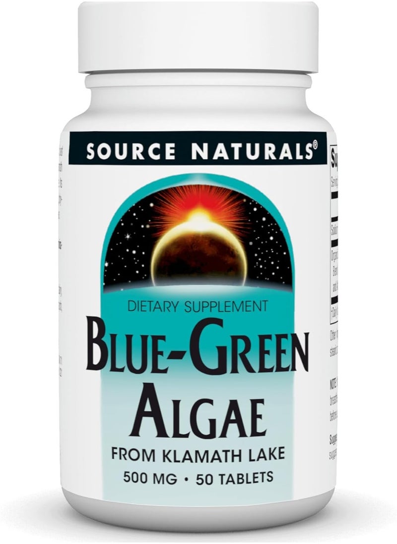 Source Naturals Blue-Green Algae from Klamath Lake* - 500 mg - 50 Tablets - pzsku/Z26011BA7B0434C2EDD7BZ/45/_/1731389909/8219fb66-e263-4e6b-9782-16a8891654ef