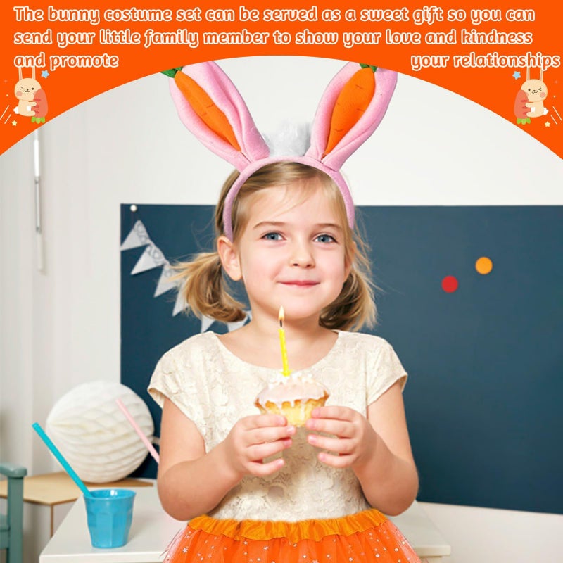 Zikra زي أرنب عيد الفصح للفتيات، آذان أرنب، إكسسوار تنكر للأطفال - Image 5
