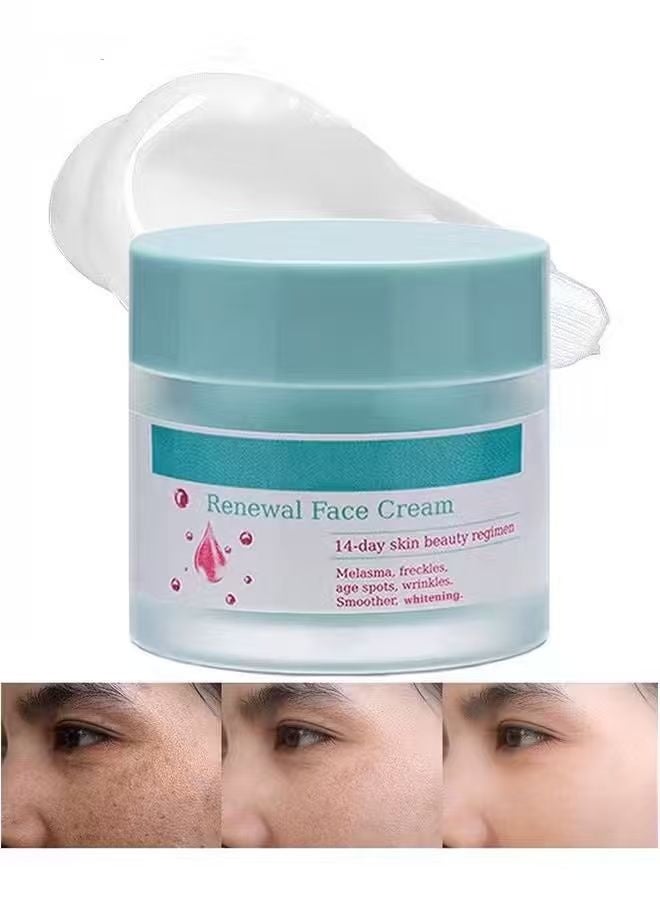 كريم تجديد البشرة، كريم التجميل لعلاج البقع الداكنة، كريم تجديد البشرة 50 جرام لعلاج البقع الصبغية والندوب للجميع أنواع البشرة، كريم تجديد البشرة ضد التجاعيد، كريم تجديد البشرة الكوري. - Image 1