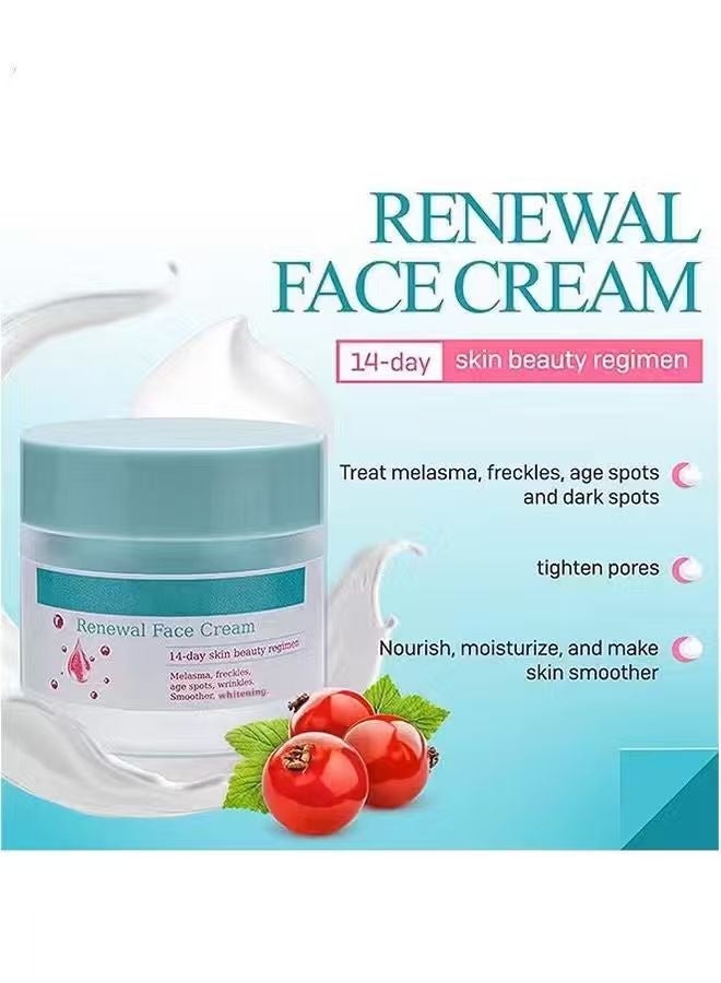 كريم تجديد البشرة، كريم التجميل لعلاج البقع الداكنة، كريم تجديد البشرة 50 جرام لعلاج البقع الصبغية والندوب للجميع أنواع البشرة، كريم تجديد البشرة ضد التجاعيد، كريم تجديد البشرة الكوري. - Image 3