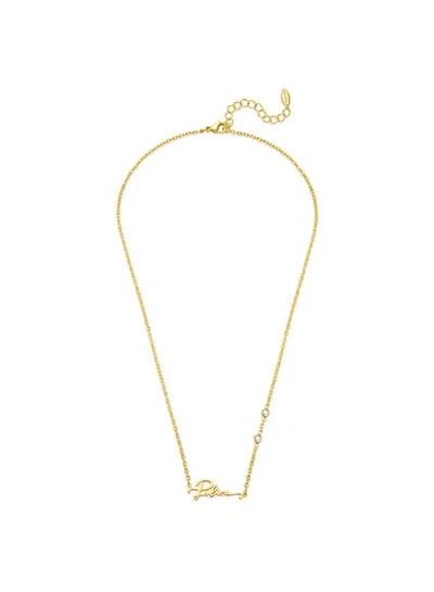 POLICE Petite Gold Plated Necklace, Bracelet, Earrings with Crystals Set Box for Women's