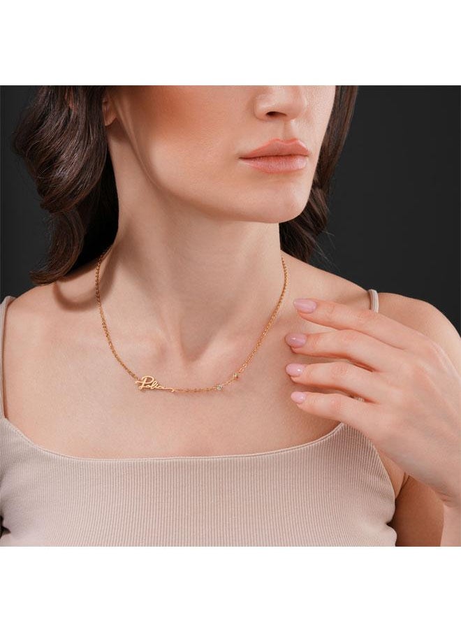 POLICE Petite Gold Plated Necklace, Bracelet, Earrings with Crystals Set Box for Women's  - Image 3