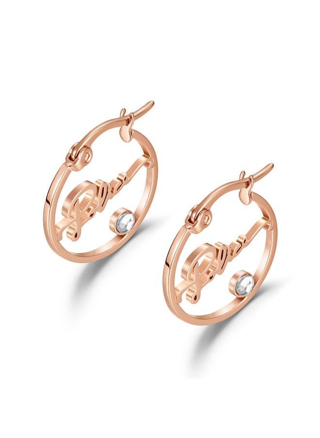 POLICE Petite Gold Plated Necklace, Bracelet, Earrings with Crystals Set Box for Women's  - Image 5
