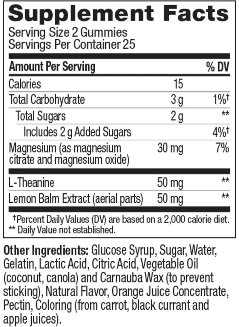 OLLY Kids Chillax Gummy, For a Calm and Relaxed Mood*, Magnesium, L-Theanine, Lemon Balm Extract, Chewable Supplement, Sherbet Flavored, 25 Day Supply - 50 Count (Packaging May Vary) - Image 5