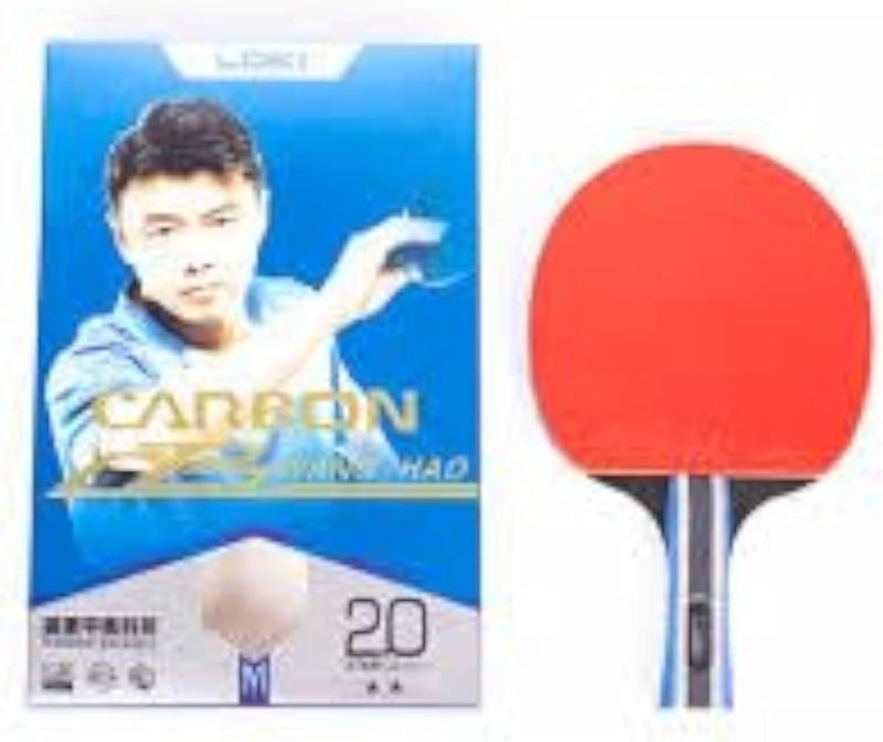 Loki Table Tennis Racket - Carbon - 2 Star - Ping Pong Racket for Beginners