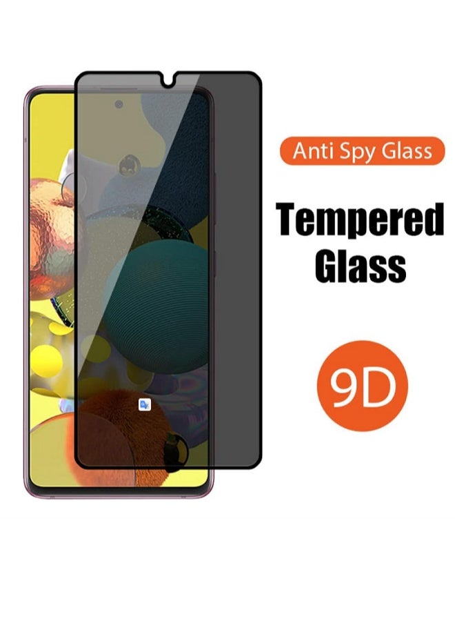 9H Tempered Glass Privacy Screen Protector for Samsung Galaxy  A20  Anti Scratch, Full Cover, Easy Install Spy Screen Protector - Image 3
