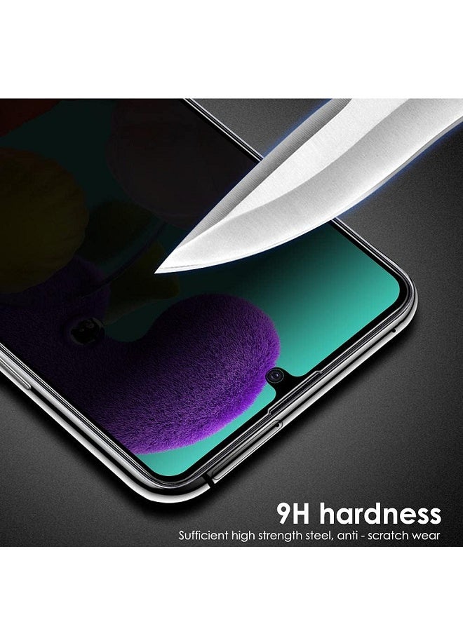 9H Tempered Glass Privacy Screen Protector for Samsung Galaxy  A20  Anti Scratch, Full Cover, Easy Install Spy Screen Protector - Image 5