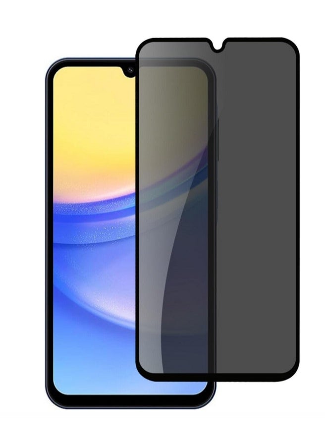9H Tempered Glass Privacy Screen Protector for Samsung Galaxy  A20  Anti Scratch, Full Cover, Easy Install Spy Screen Protector - Image 1
