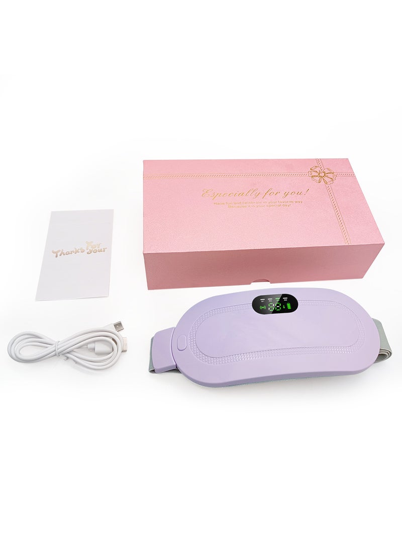 Generic New Heated Waist Belt for Women Menstrual Pain Relief Purple gift box 