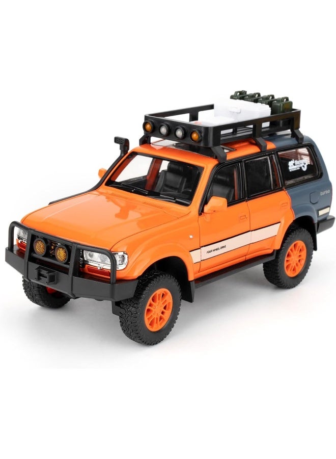 SAFENHAND Diecast Car 1:24 SUV Cars Model Alloy Die Cast Sound And Light Pull Back Classic Luxury Vehicle Kids Toys Gift - Image 1