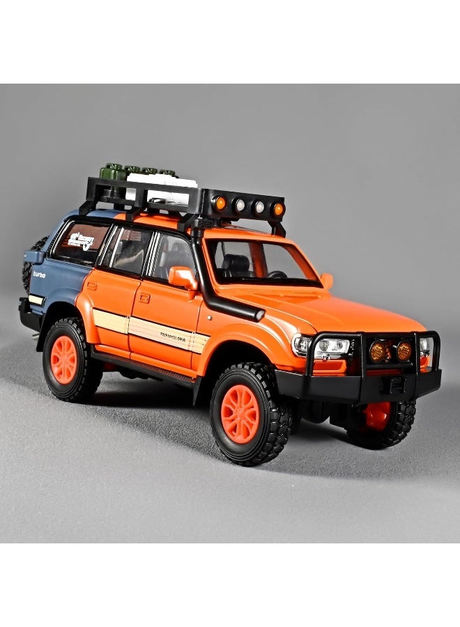 SAFENHAND Diecast Car 1:24 SUV Cars Model Alloy Die Cast Sound And Light Pull Back Classic Luxury Vehicle Kids Toys Gift - Image 2