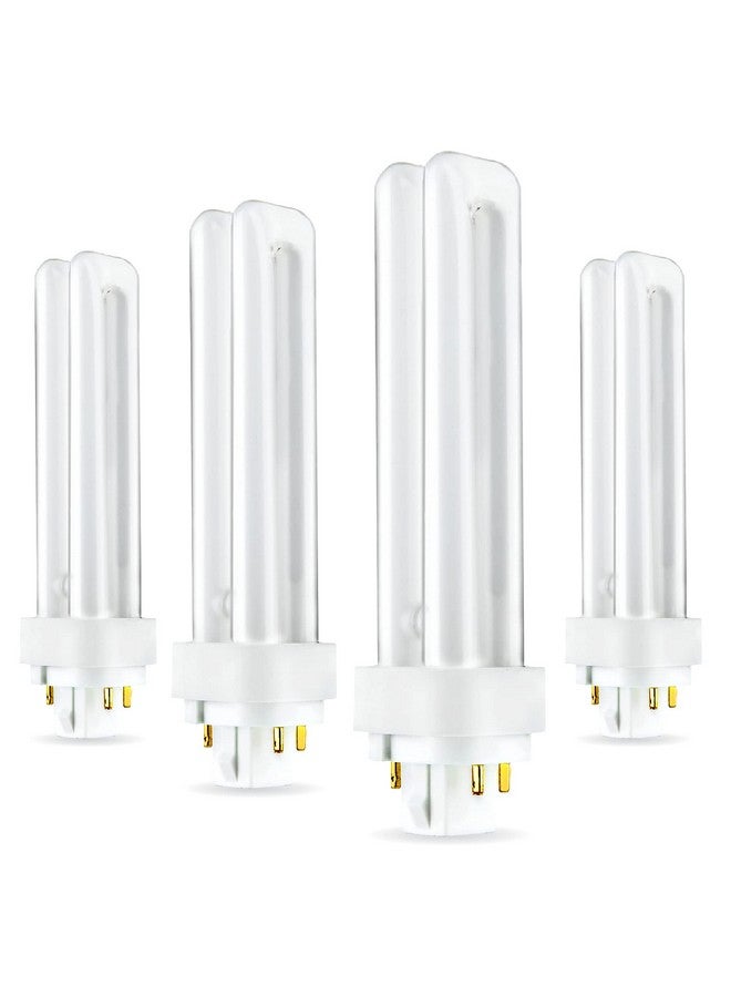 سيركل (4 عبوات) PLC-18W 827، 4 سنون G24q-2، أنبوب مزدوج 18 وات، مصباح فلورسنت مدمج، يحل محل Sylvania 20683 وPhilips 38329-9 - PL-C 18W/827/4P/ALTO - Image 1