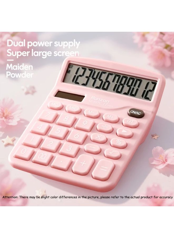 Green 1PC Compact Calculator For Office School Finance Professional Portable - Image 5