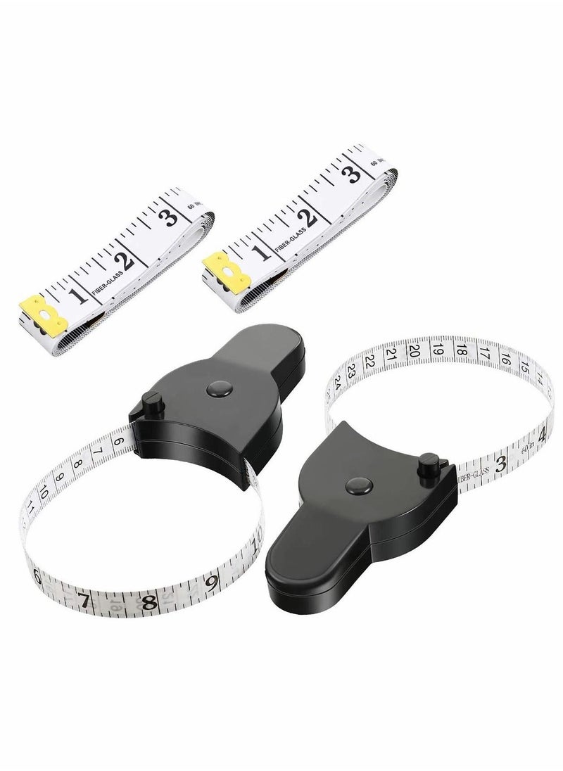 Generic - 4 Body Measuring Tape 60 Inch Tape Measure, Measuring Tape Tailor Retract Measuring Tape Ergonomic Design Measuring Tapes and Soft Tape Measure for Tailor and Body Measurement - Image 1
