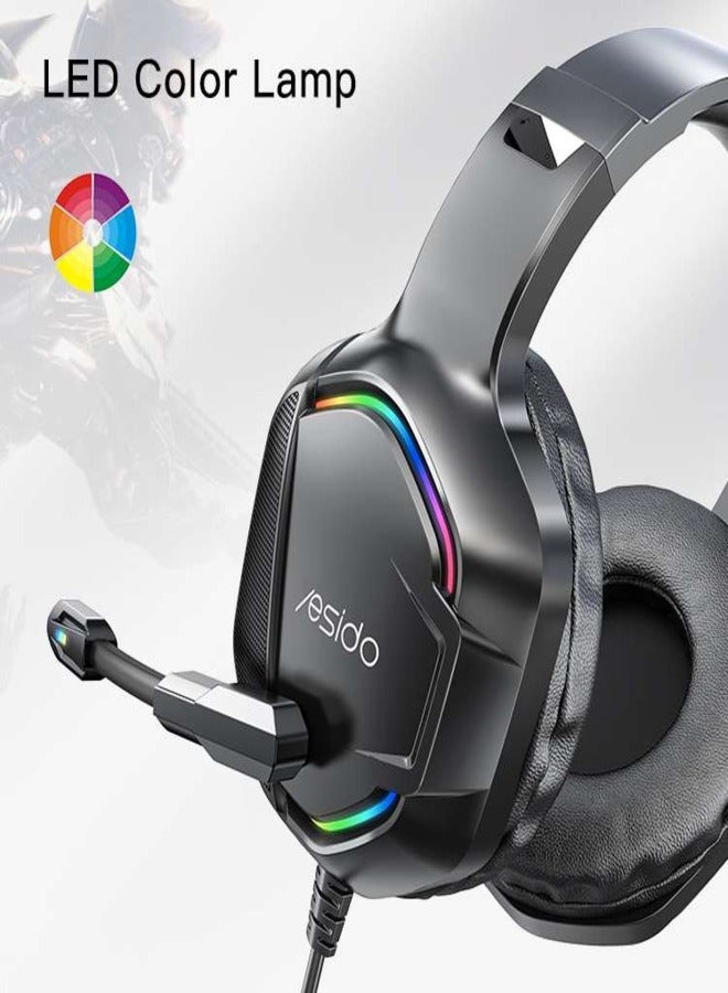 Yesido Stereo surround gaming headset with lighting for PlayStation, Xbox and Computer RGB Yesido EK01 - Image 3