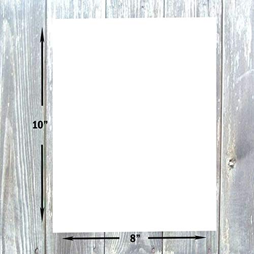 Hamilco White Cardstock Thick Paper - 8 x 10" Blank Heavy Weight 100 lb Cover Card Stock - 50 Pack (Bright) - Image 2