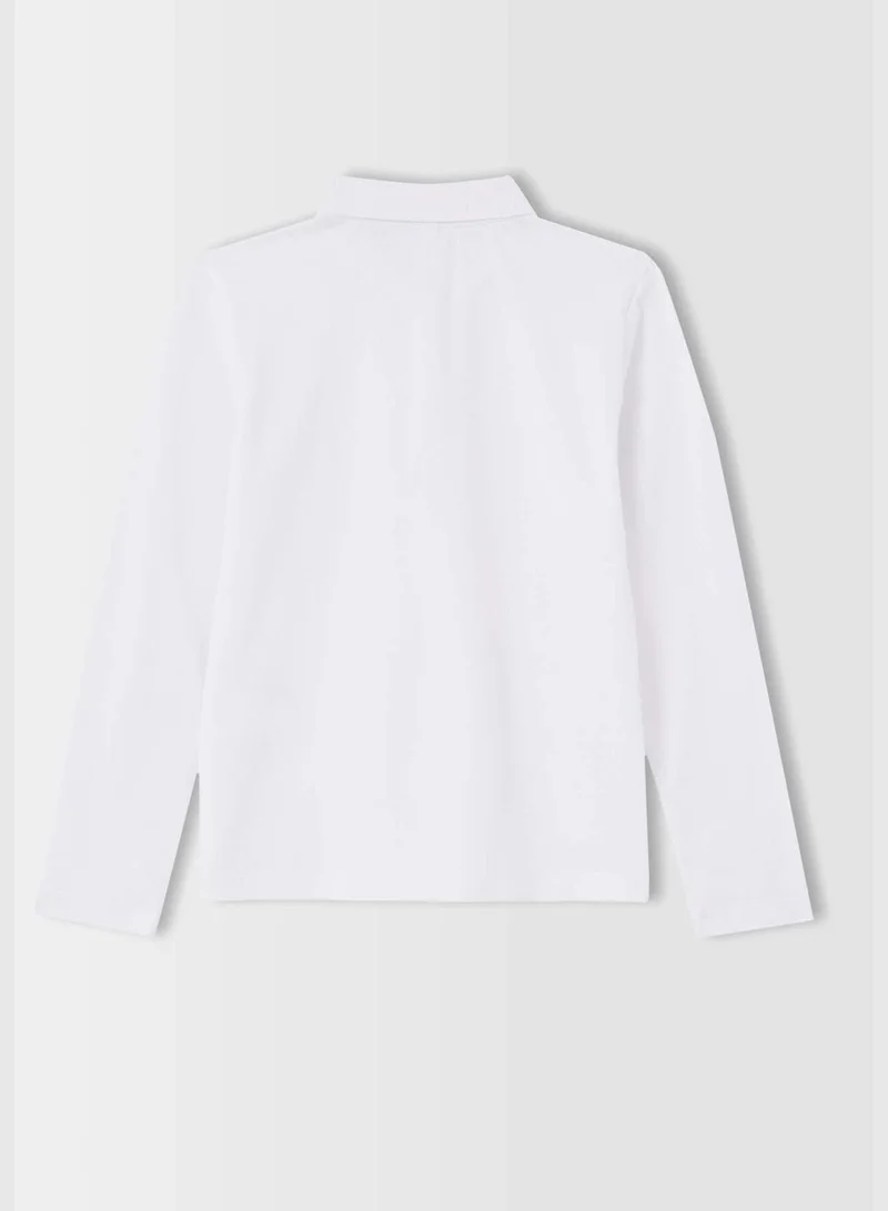 DeFacto Long Sleeve Polo T-Shirt
