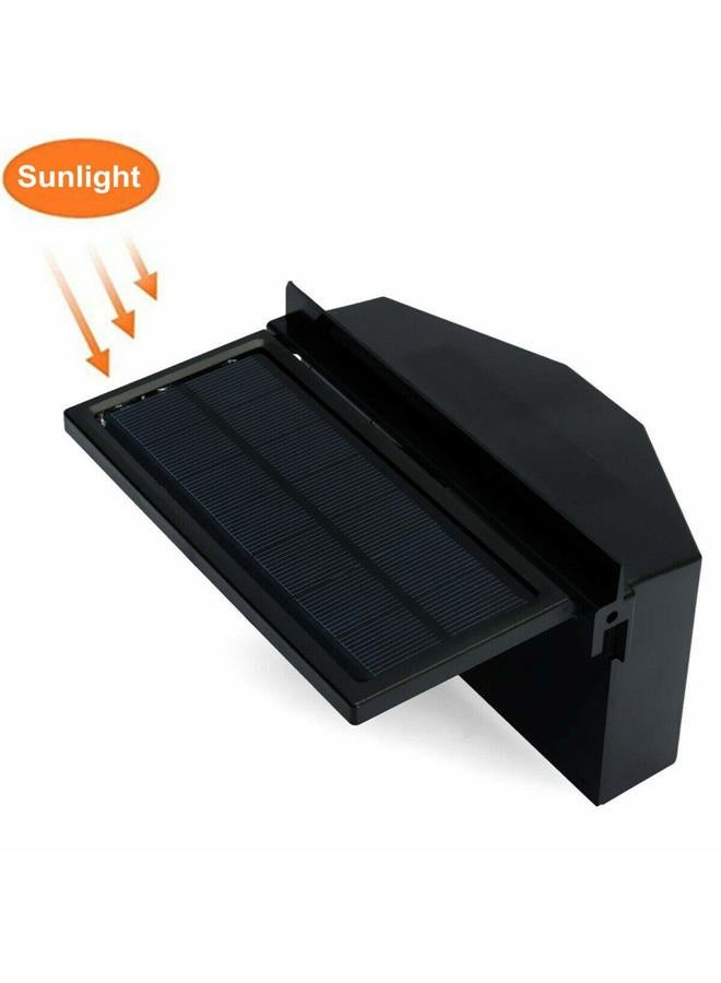 Maso Solar Powered Car Exhaust Fan, Car Radiator Fan, Energy Saving Air Vent Radiator Air Purifiers 2W ABS（Black） - Image 5