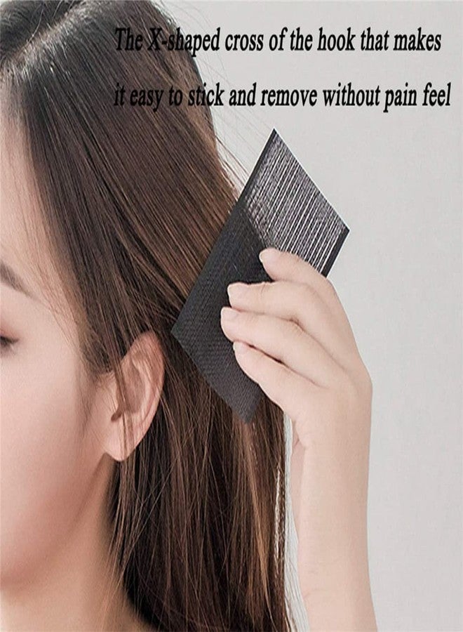 Quupy 5Bags/10PCS Fringe Stickers, Magic Bangs Square Hair Pads, Fixed Clip Hairpin, Seamless Plastic Paste Posts Tape 3x2.4" for Girls Women Hair Accessory - Image 5