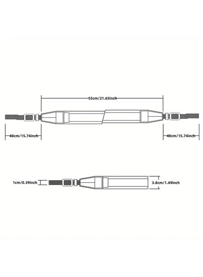 حزام الكاميرا العالمي السميك غير المنزلق، حزام الكتف القابل للتعديل المرن، مشبك تحرير سريع - Image 3