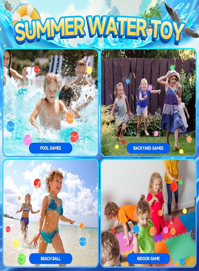 BEFANS 90 Pcs Reusable Water Balls, Reusable Water Balloons for Outdoor Toys and Games, Water Toys for Kids and Adults Boys and Girls - Summer Toys Ball for Pool and Backyard Fun - Image 2