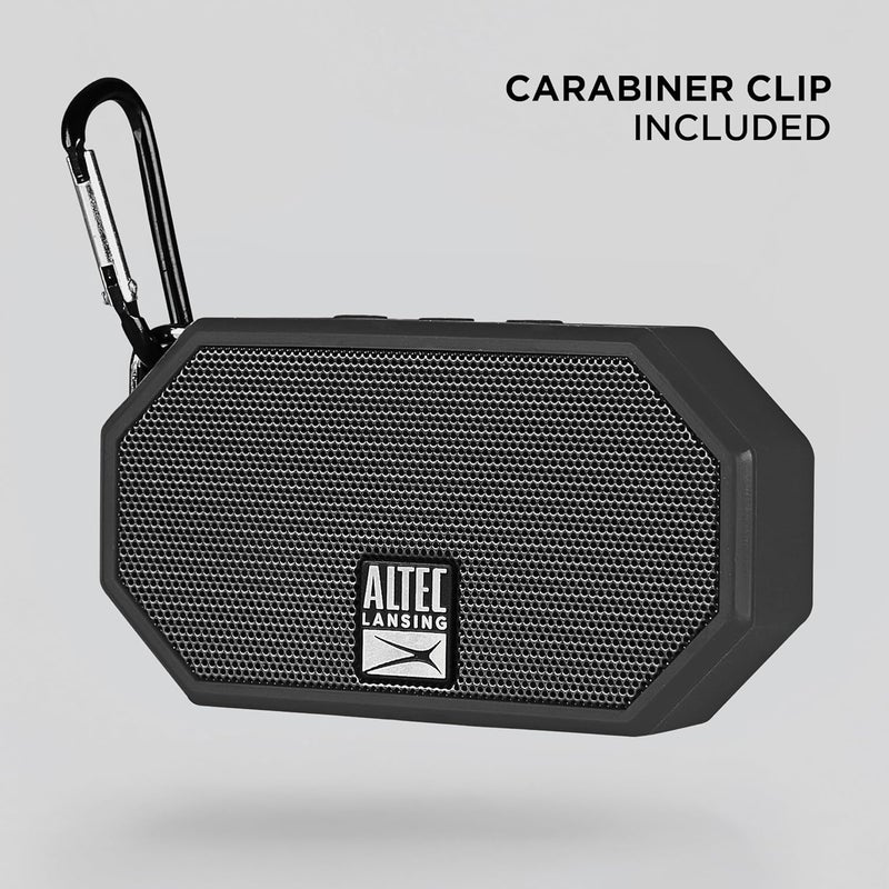 Altec Lansing Mini H2O - Waterproof Bluetooth Speaker, IP67 Certified & Floats in Water, Compact & Portable Speaker for Hiking, Camping, Pool, and Beach,Black - Image 4
