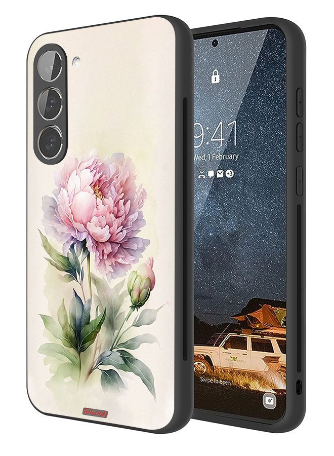 Tolwak Samsung Galaxy S23 Plus 5G Protective Case Cover Watercolor Rose Paint Art - Image 1